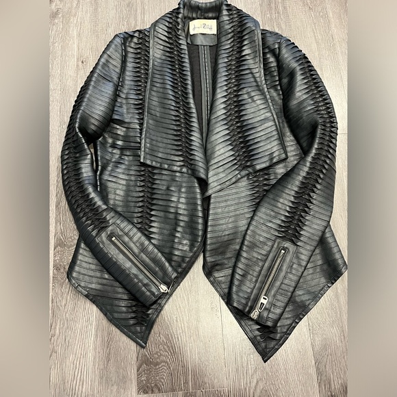 Joseph Ribkoff faux leather jacket - Picture 1 of 5